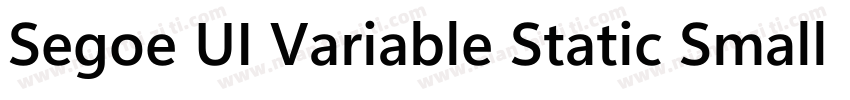 Segoe UI Variable Static Small Bol字体转换